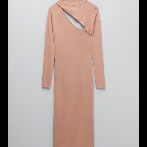 ZARA CUT OUT KNIT DRESS - Picture 7 of 13